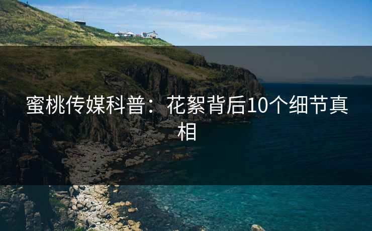 蜜桃传媒科普：花絮背后10个细节真相